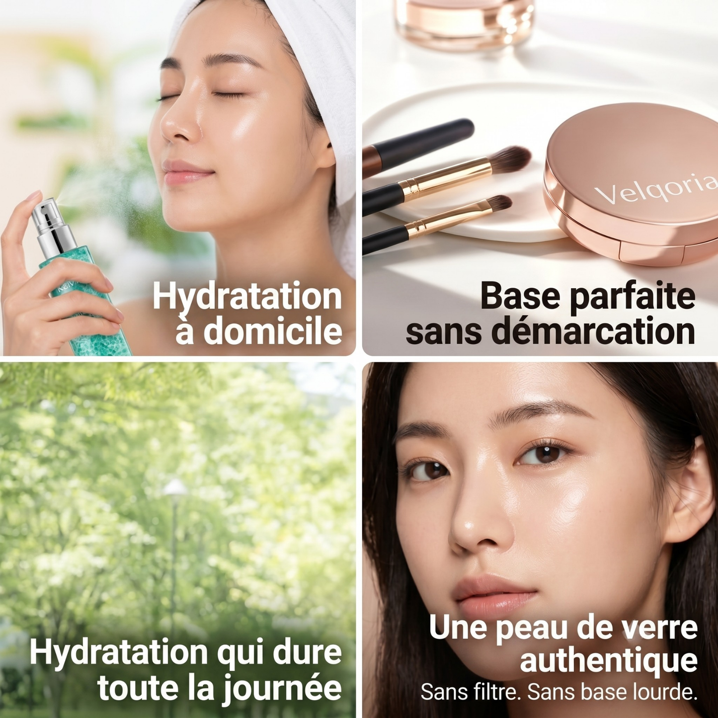 Brume hydratante et éclat Velqoria™