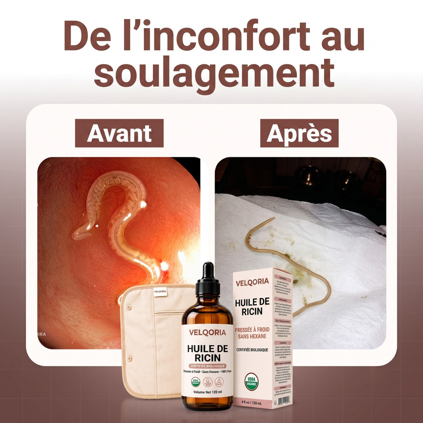 Pack détox à l'huile de ricin
