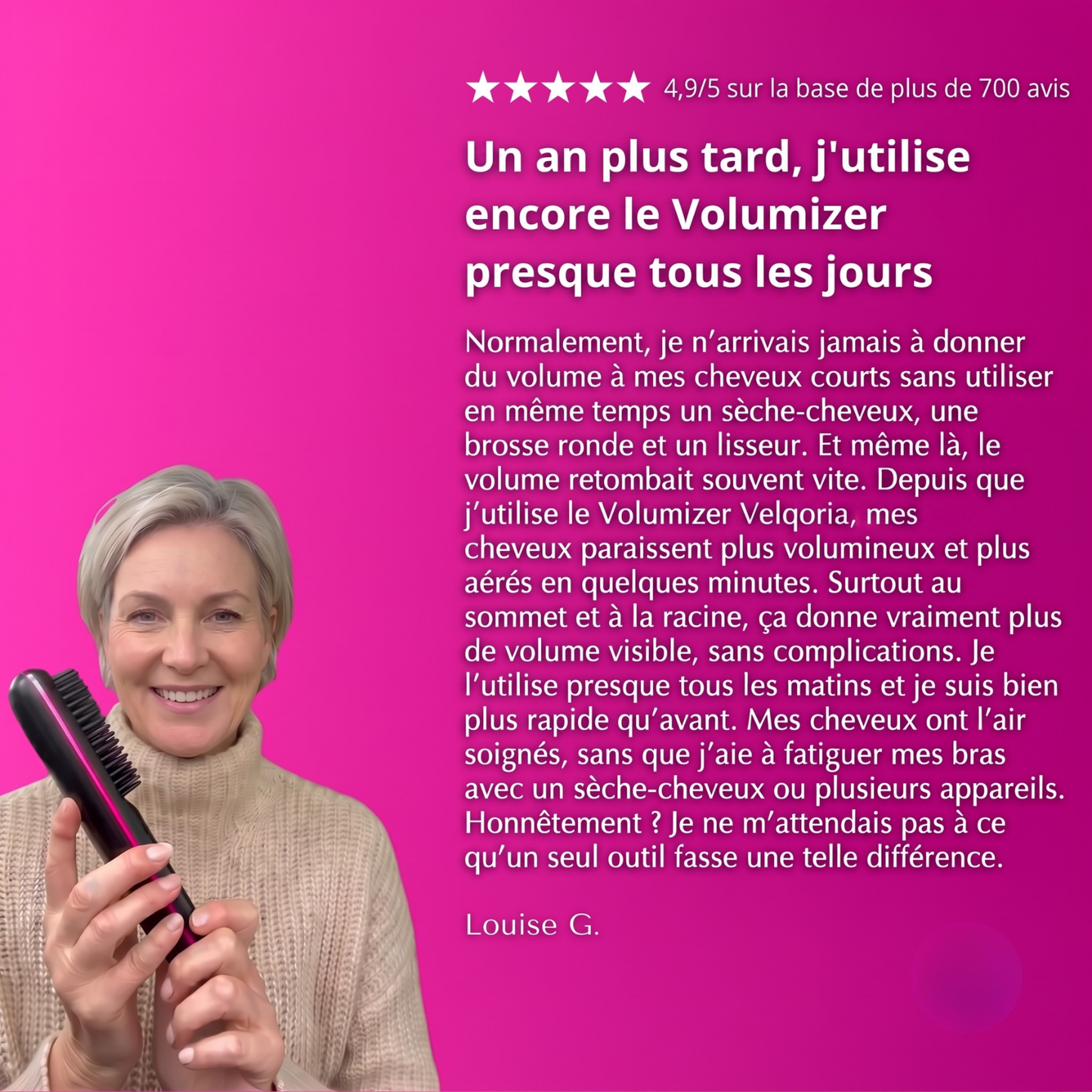 Volumizer™ | Brosse de coiffage électrique pour cheveux courts