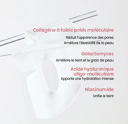 Masque facial au collagène