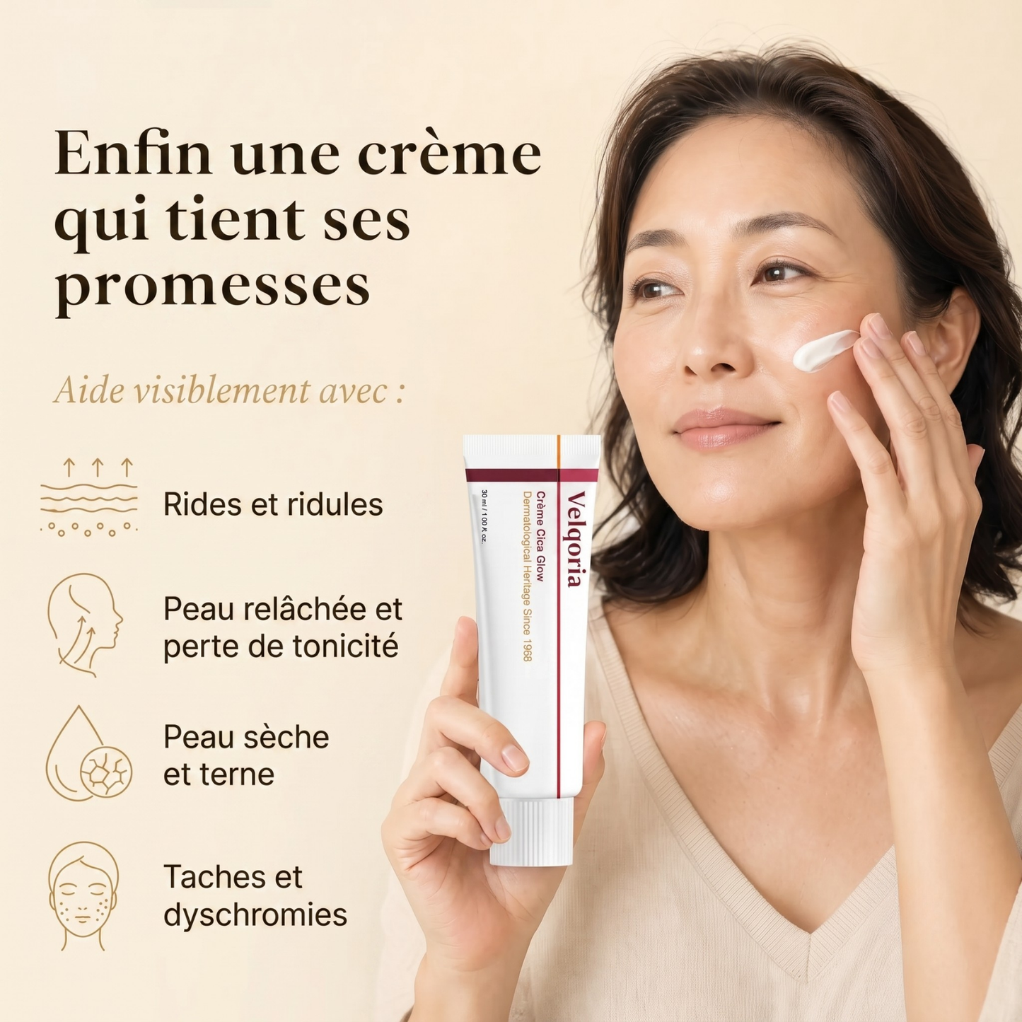 Crème éclat Velqoria Cica