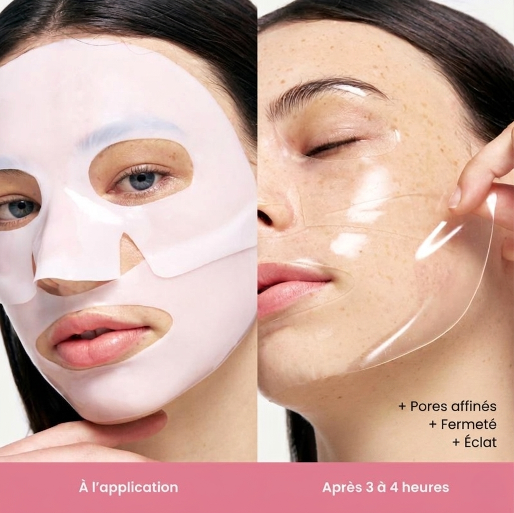 Masque facial au collagène