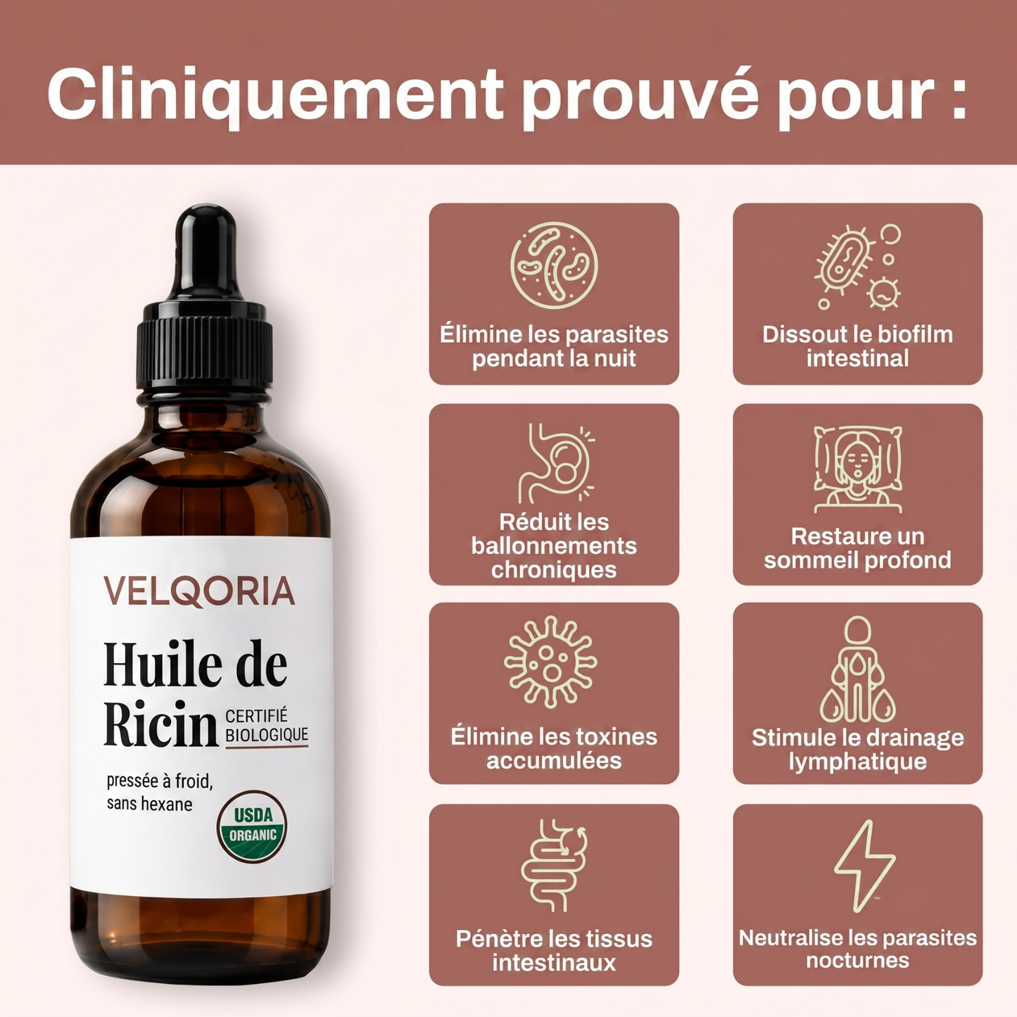 Pack détox à l'huile de ricin