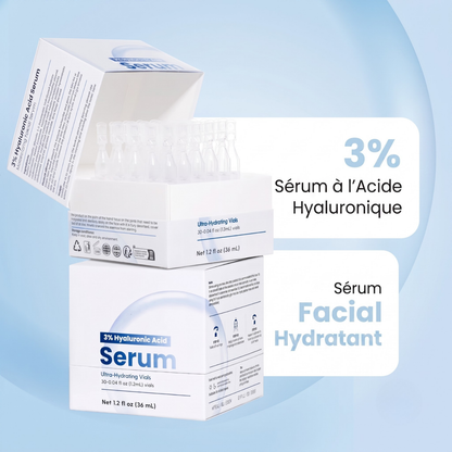 Sérum ultra-hydratant à 3 % d'acide hyaluronique