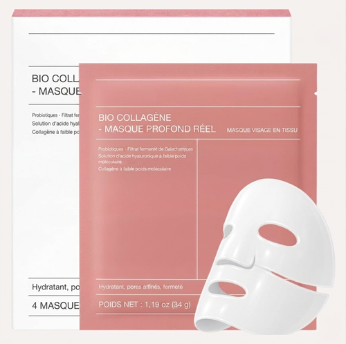 Masque facial au collagène
