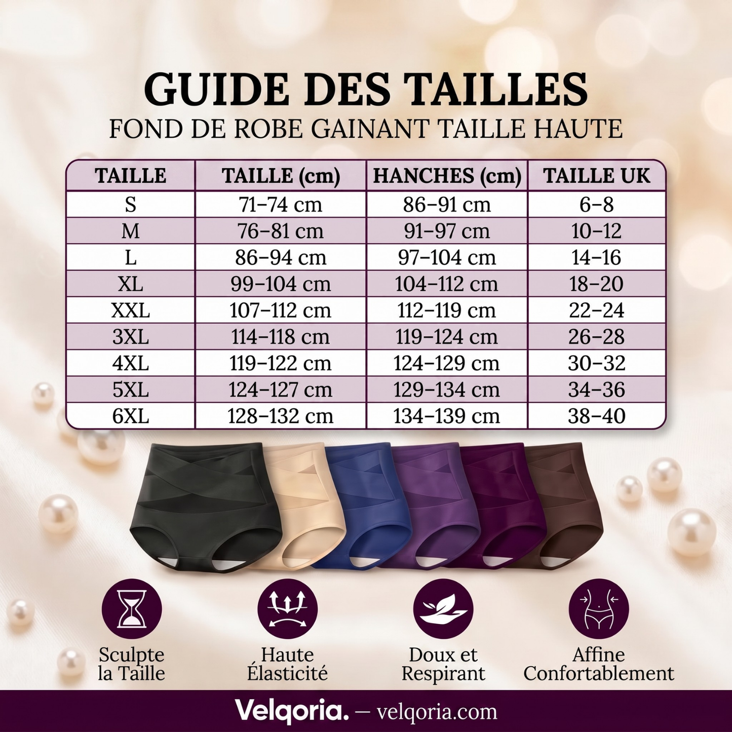 Bande Croisée™ — Culotte Gainante Taille Haute Sans Couture