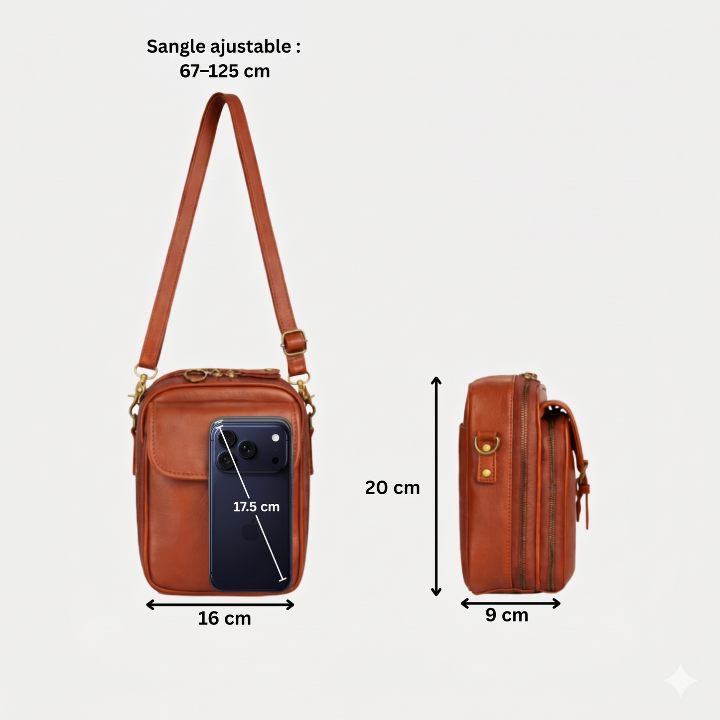 Velqoria - Le sac à bandoulière le plus spacieux