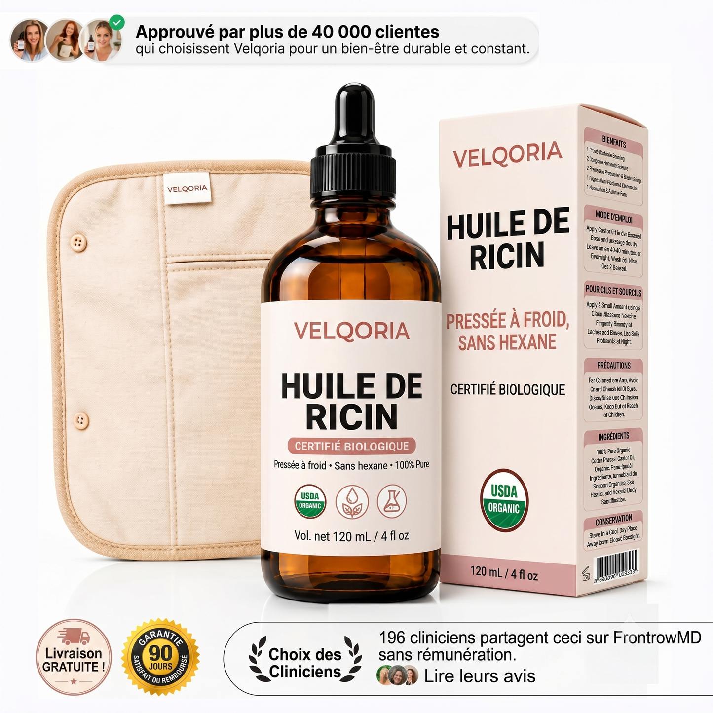 Pack détox à l'huile de ricin