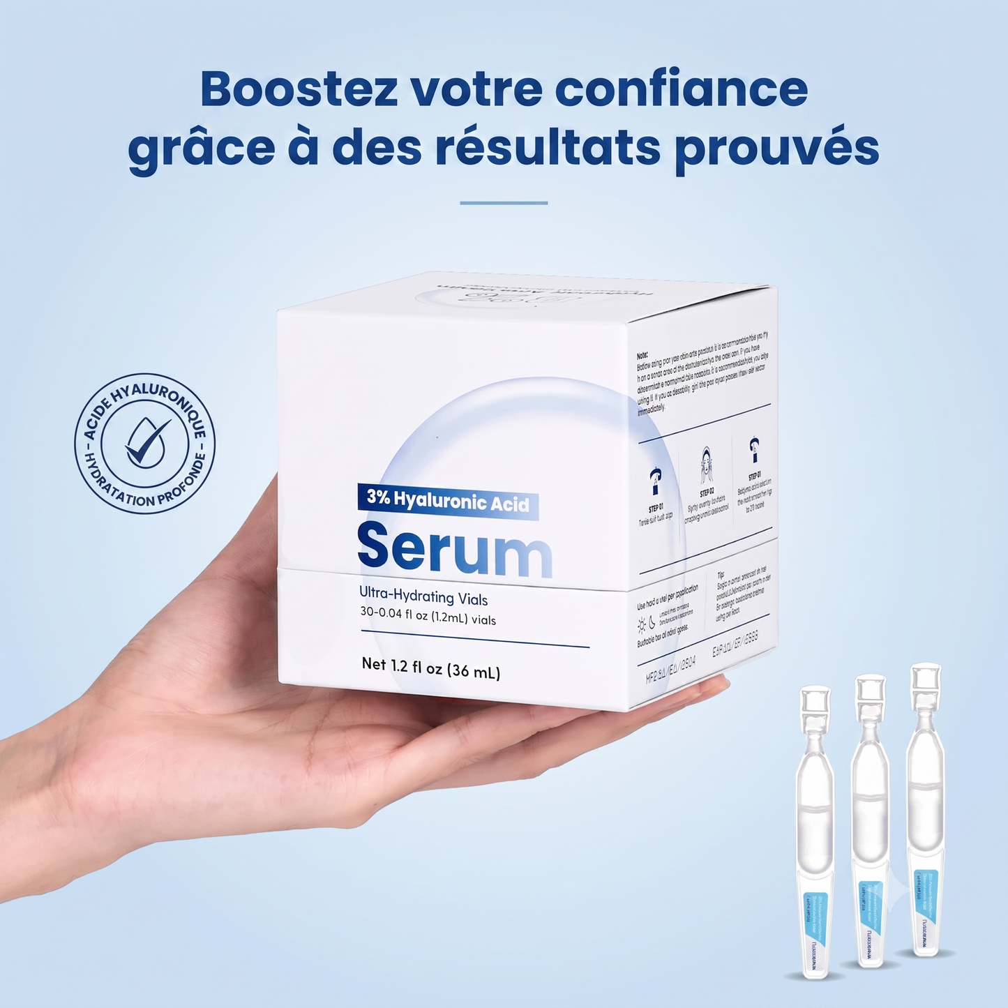 Sérum ultra-hydratant à 3 % d'acide hyaluronique