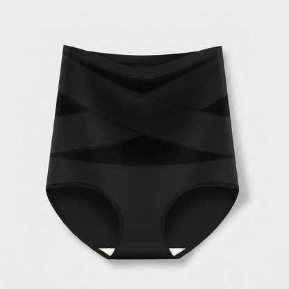 Bande Croisée™ — Culotte Gainante Taille Haute Sans Couture