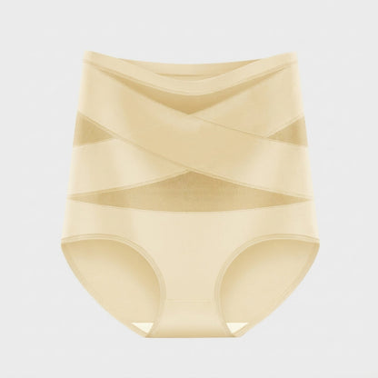 Bande Croisée™ — Culotte Gainante Taille Haute Sans Couture