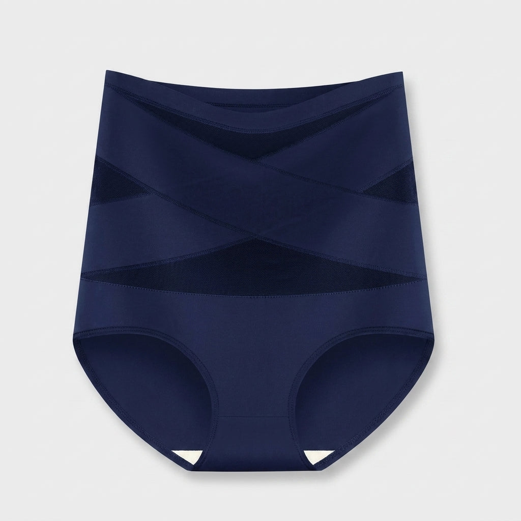 Bande Croisée™ — Culotte Gainante Taille Haute Sans Couture
