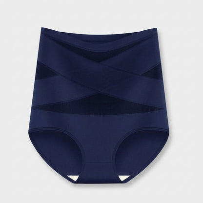 Bande Croisée™ — Culotte Gainante Taille Haute Sans Couture