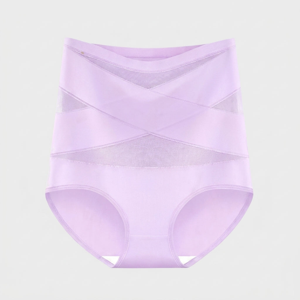 Bande Croisée™ — Culotte Gainante Taille Haute Sans Couture