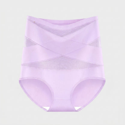 Bande Croisée™ — Culotte Gainante Taille Haute Sans Couture