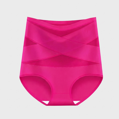 Bande Croisée™ — Culotte Gainante Taille Haute Sans Couture