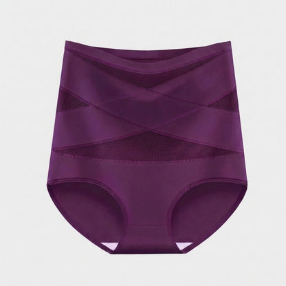 Bande Croisée™ — Culotte Gainante Taille Haute Sans Couture